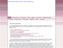 Tablet Screenshot of planificacionfamiliarnatural.es